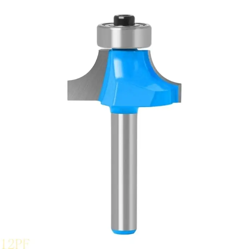 12PF YG6X Hard Metal Tipped Trimming Bit Rounding Over Bit With Guide Bearing For Uniform Border Shaping