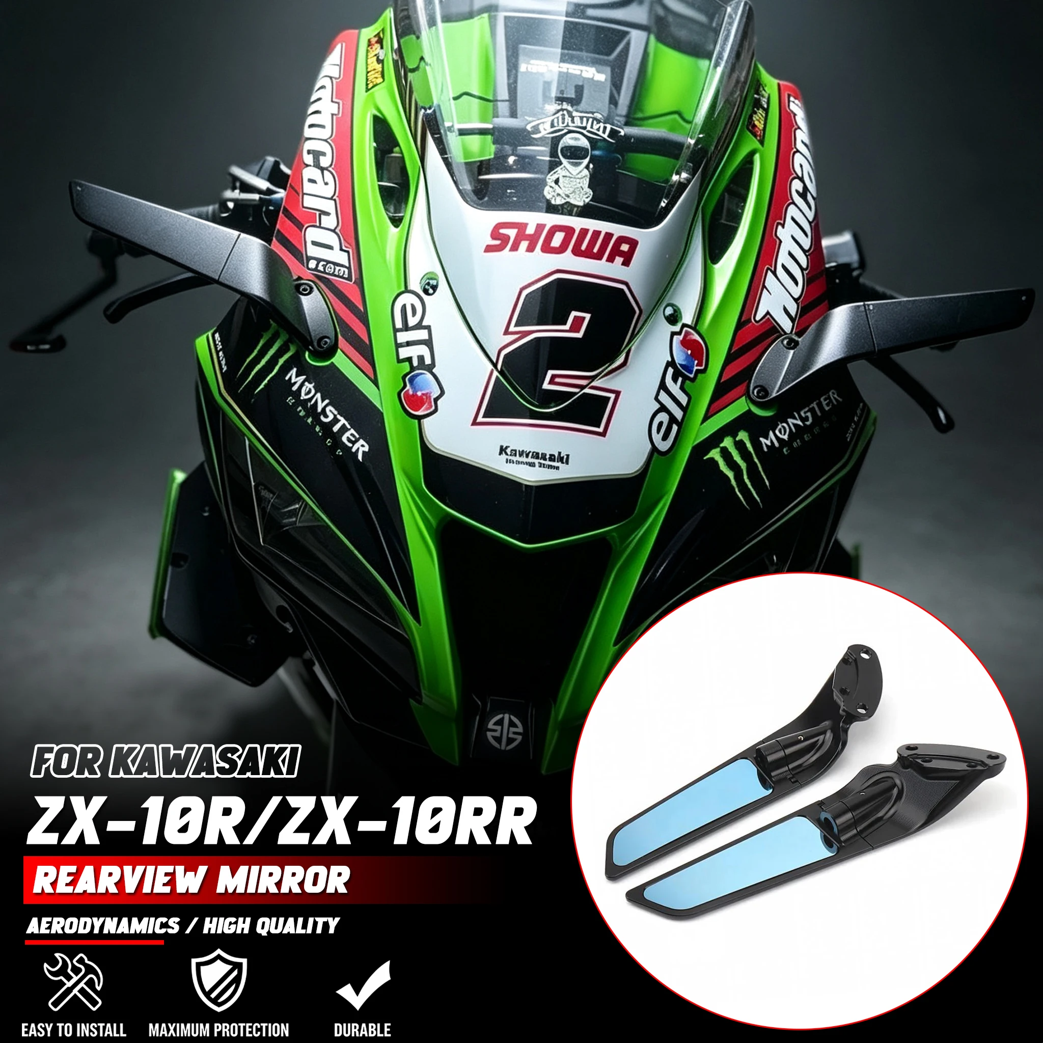 Kawasaki ZX10R Side Mirror -AliExpress
