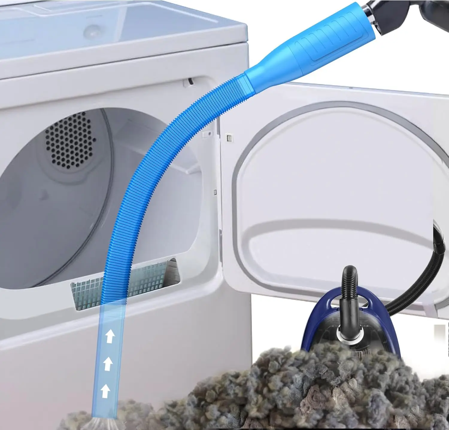 

Dryer Vent Cleaner Kit with Vacuum Attachment - Lint Remover for Efficient Cleaning