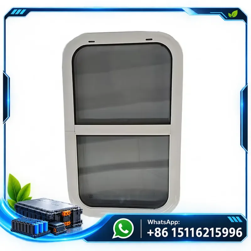 500*300mm Wholesale MayGood Vertical Sliding Radius Corner Sliding Window Flat Tempered Glass for Special Vehicle