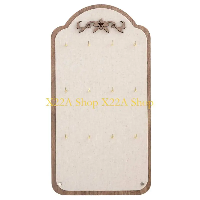 Unique Jewelry Display Rack With Linen Fabric For Necklaces Bracelets Storage