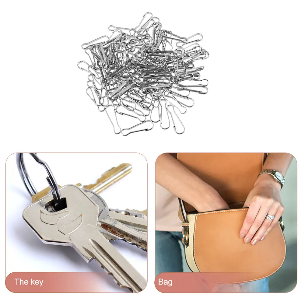 

30 Pcs Metal Stainless Steel Pig Gallbladder Key Chain Clip Keychain Spring Snap