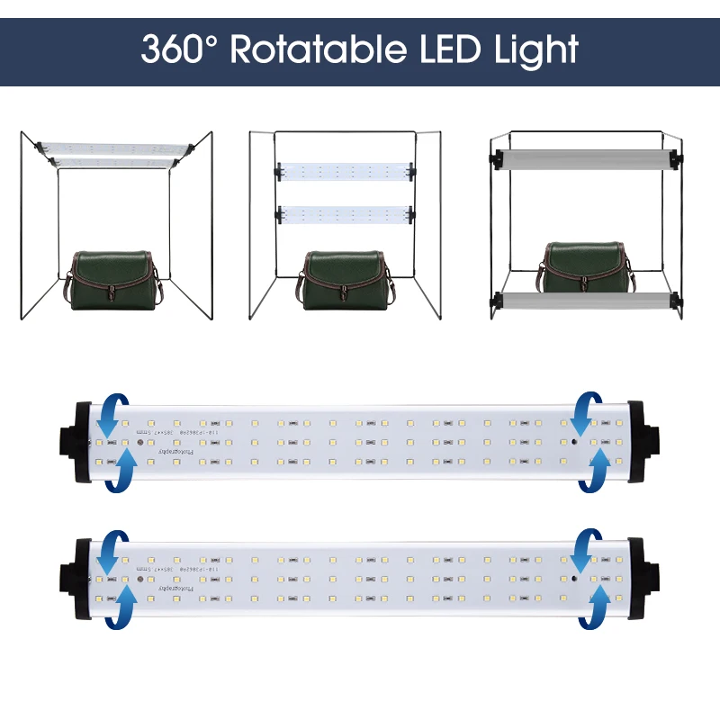 Imagem -05 - Kits de Luz Profissional de Tamanho Grande Caixa para Fotografia Barraca de Fundo 95 Cri 5500k 100 cm 120 cm 160 cm 200cm