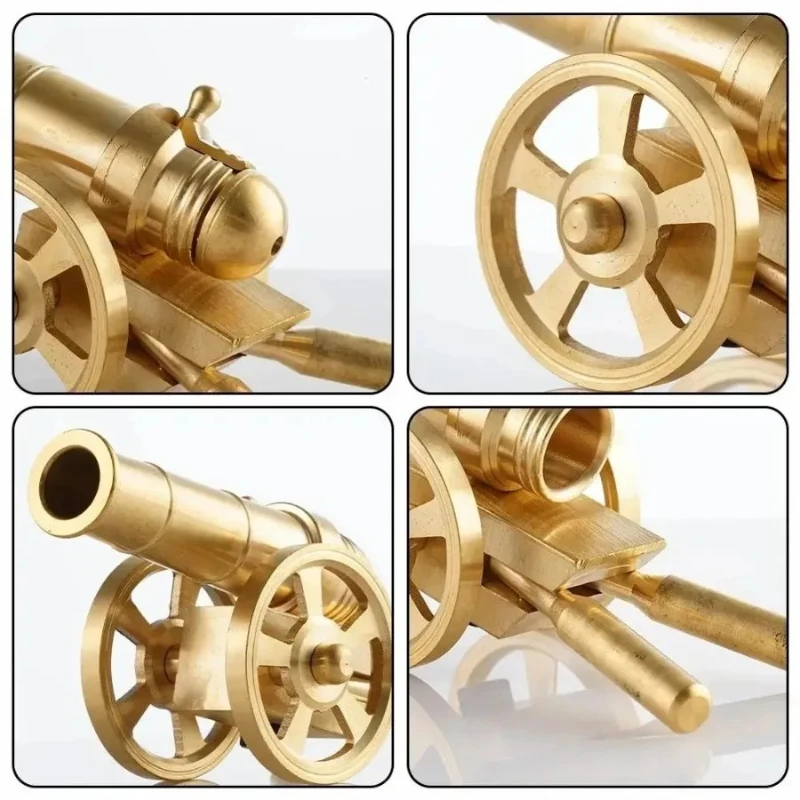 Brass Cannon Feng Shui Ornament Living Room Ornament Mini Italian Cannon Brass Natural Color High end Shooting Model view 5