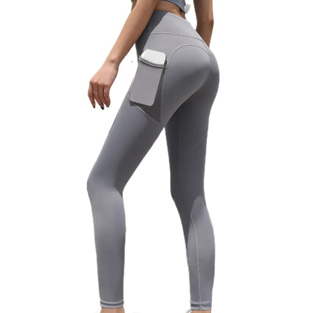 

Pilates Mesh Pocket Yoga Pants Stretchy High Waist Fitness Pants Breathable Hip Lifting Sports Pants Yoga