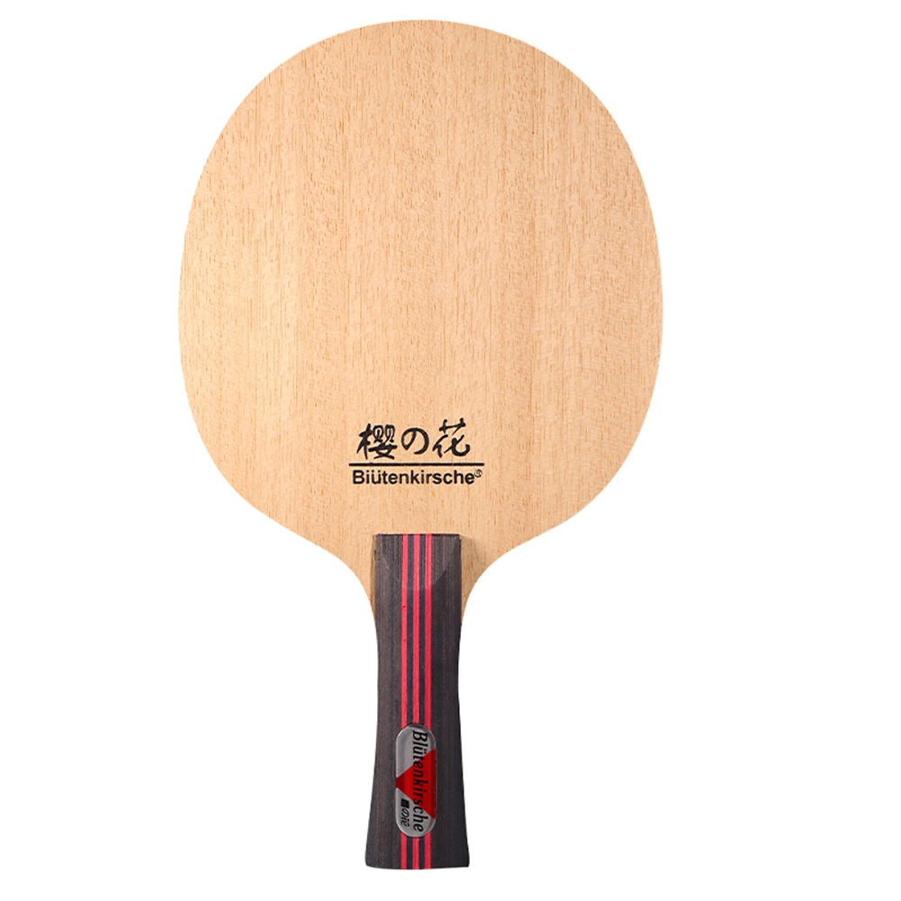 Yüksek kalite profesyonel karbon Fiber masa tenisi raket alt plaka saf ahşap Ping Pong Blade Paddle uzun Handl