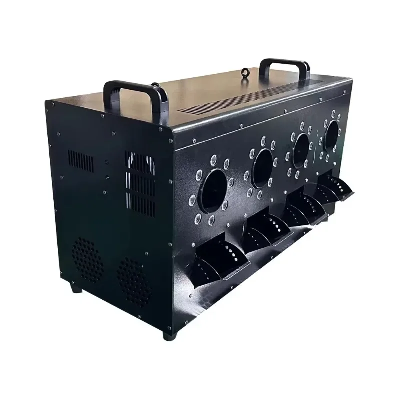 Factory Direct Sale 1500W Four Head LED Fog Bubble Machine with RGB 3-in-1 Lights DMX512 Control Special Effects