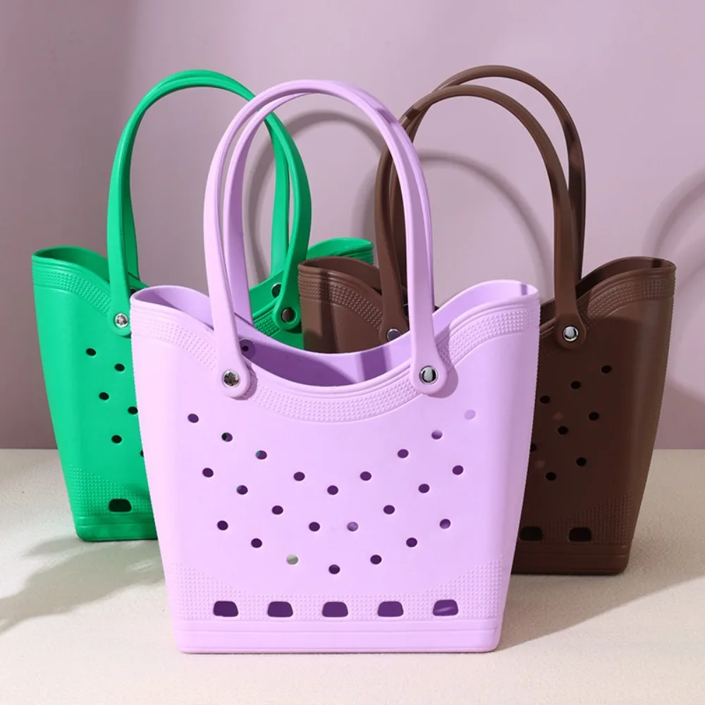 Portable Large Capacity Women Fashion Handbag Waterproof Pet Bag Beach Storage Bag EVA Minimalist Outdoor Tote Bag Camping