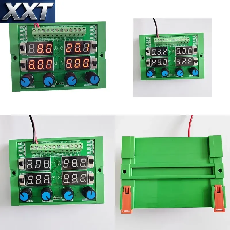 XXT Precision 0-10V 0-20mA Generator Analog Current Voltage Signal Simulator 0-11V 0-24mA Measuring Meter 4-channel Input