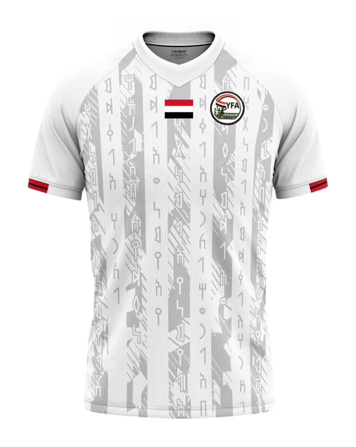 2026/27 New Arrivals Yemen Men's Jersey 3D Printed Home T-shirt Quick Drying Casual Suitable for Daily and Training Wear