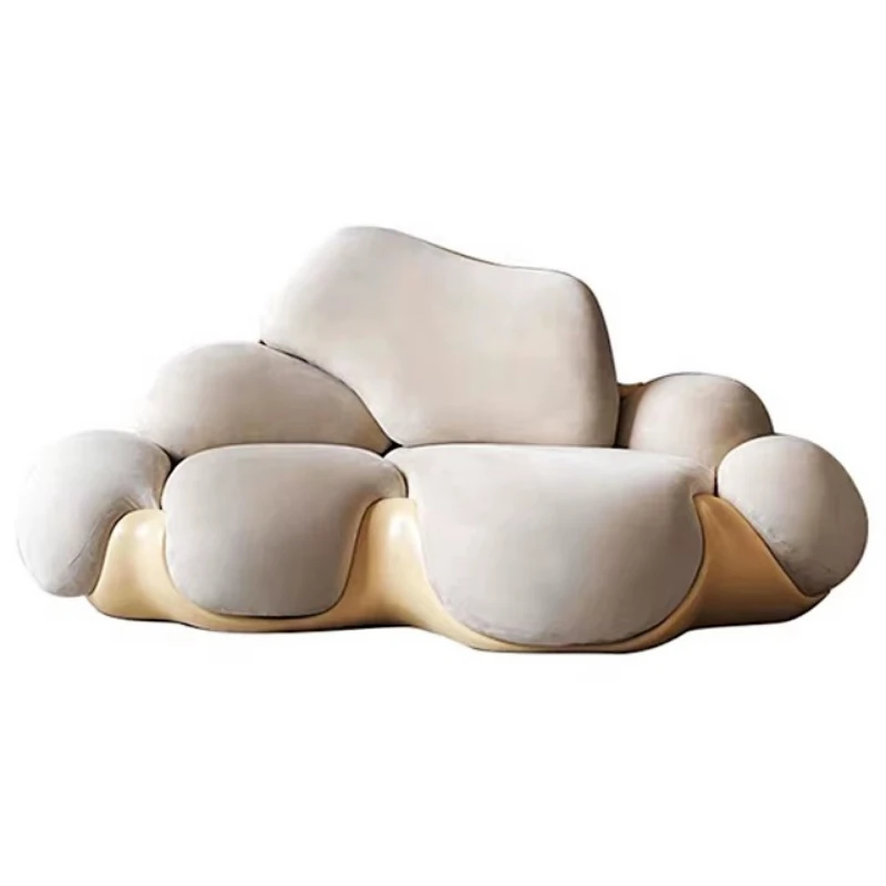 High quality velvet interior decoration simple design living room sofa