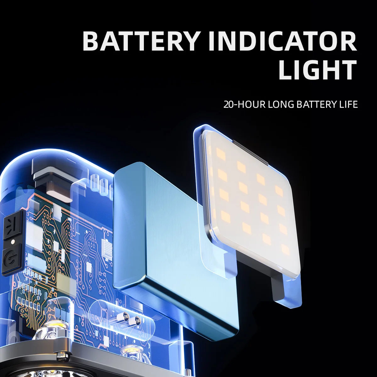 WARSUN lampu depan LED MD9, lampu depan COB 90 ° dapat diisi ulang dengan Sensor gerak, 5 mode & lampu depan LED tahan air IPX5