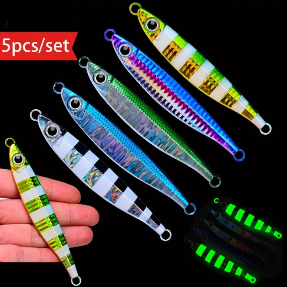 

5 шт./компл., 80 г, металлическая литая джиг-ложка, приманка для морской воды, медленная отсадка, рыболовные приманки, снасти для окуня, береговая ложка для отсадки, морская рыбалка