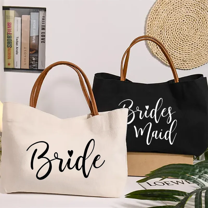 

Bride Bridesmaid Tote Bags Bridesamaid Gift Bag Bridesmaid Beach Wedding Bridal Party Gift Beach Tote Gift Bride To Be Supplies