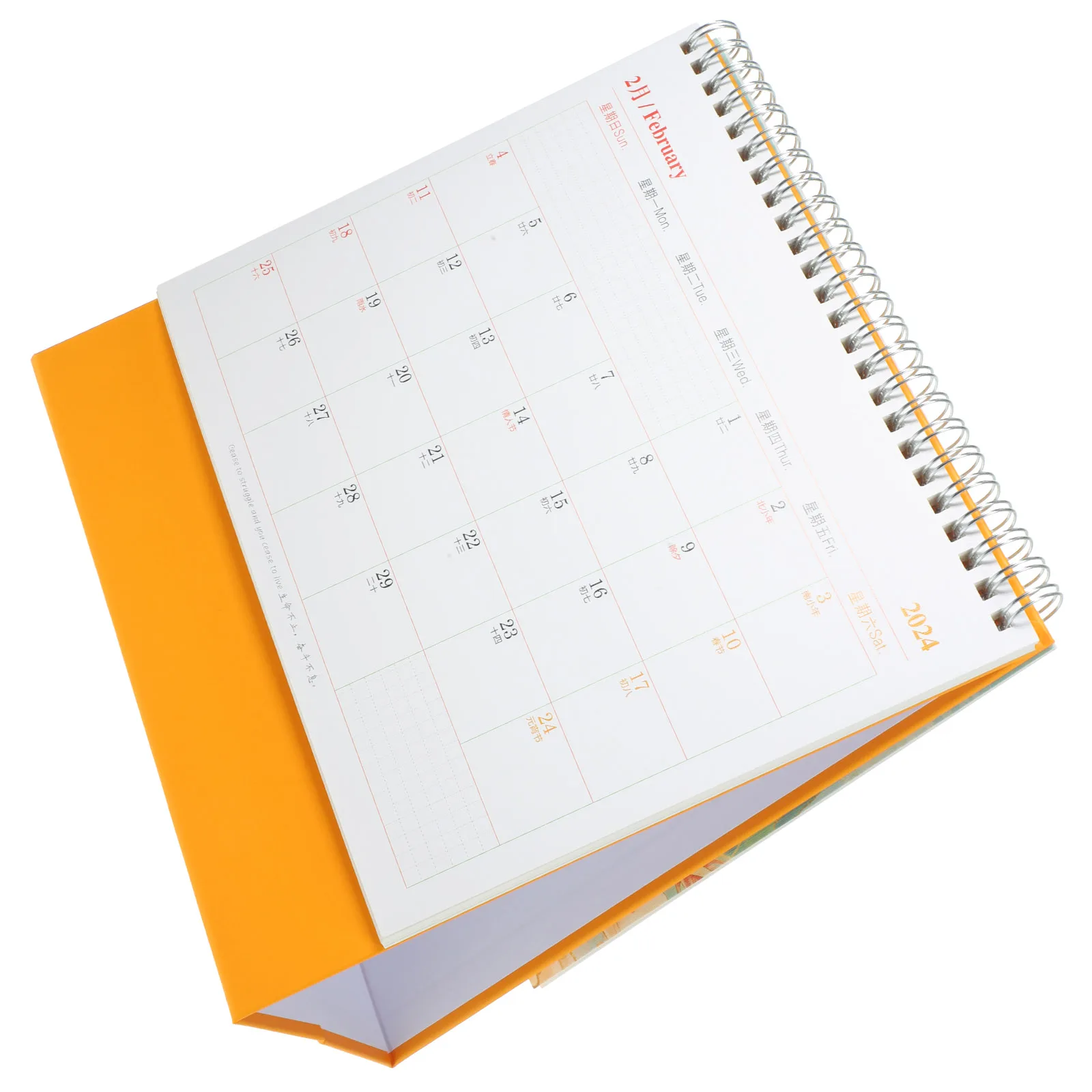 Desk Calendar Plan Book Small Monthly Desktop Planner Office for Free Standing Calendars Paper Work