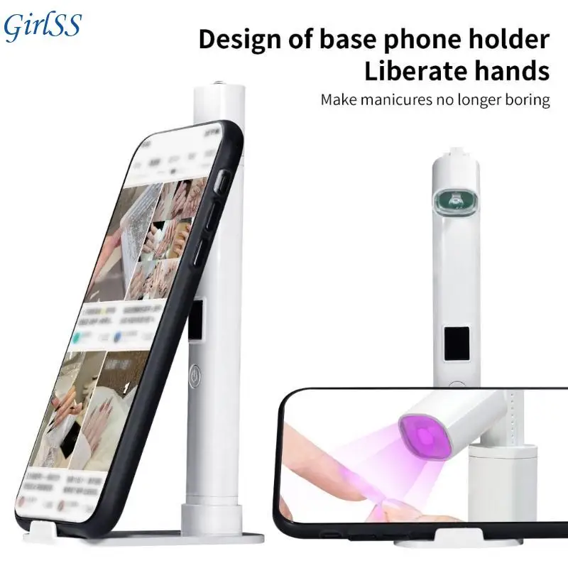 UV light for Nails Wireless Handheld UV lamp With Portable Stand LED Gel Lamp Portable Dryer for Curing Gel T4MB