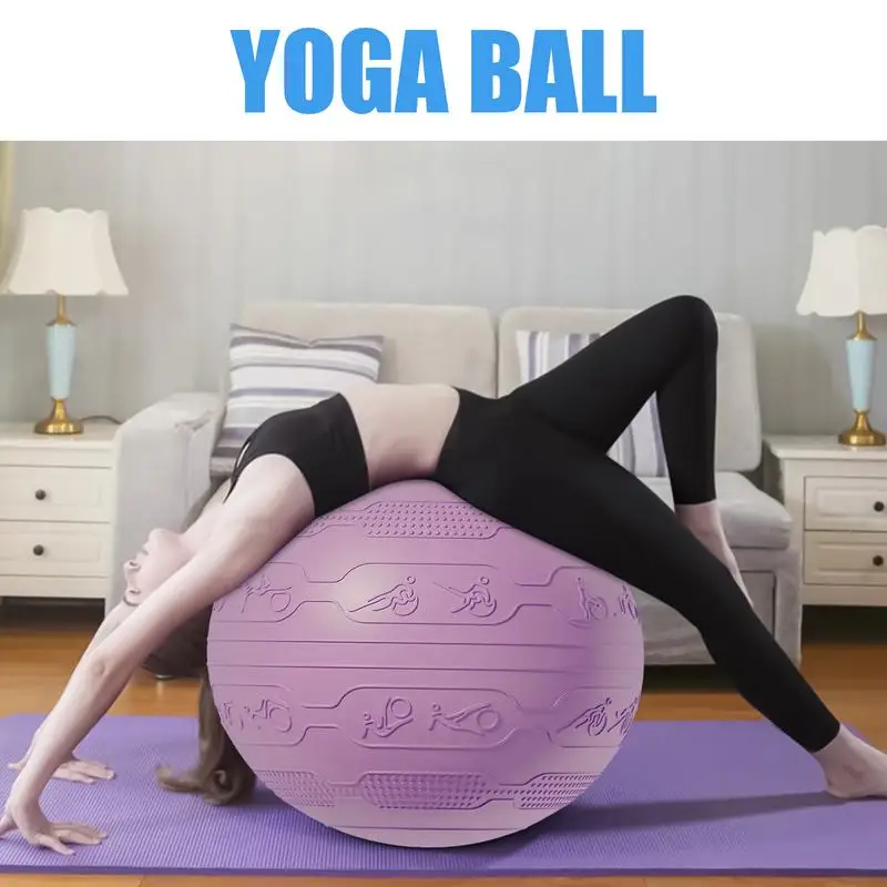 

Fitness Ball Anti-Burst Balance Ball Non-slip Exercising Accessories Home Workout Equipment For Core Training Improve Physical