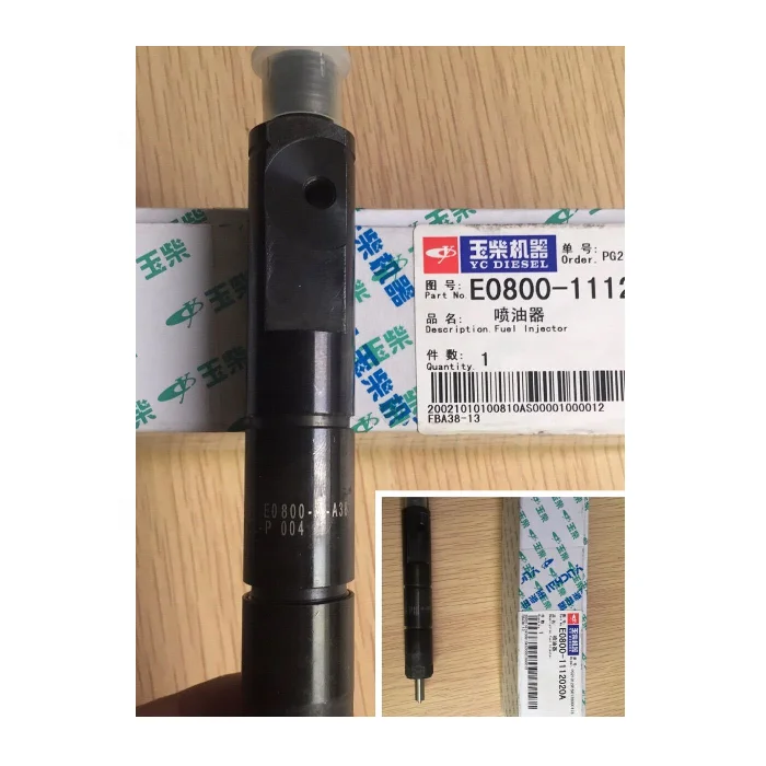 YUCHAI Engine Common Rail Injectors Fuel Injector E0800-1112020A