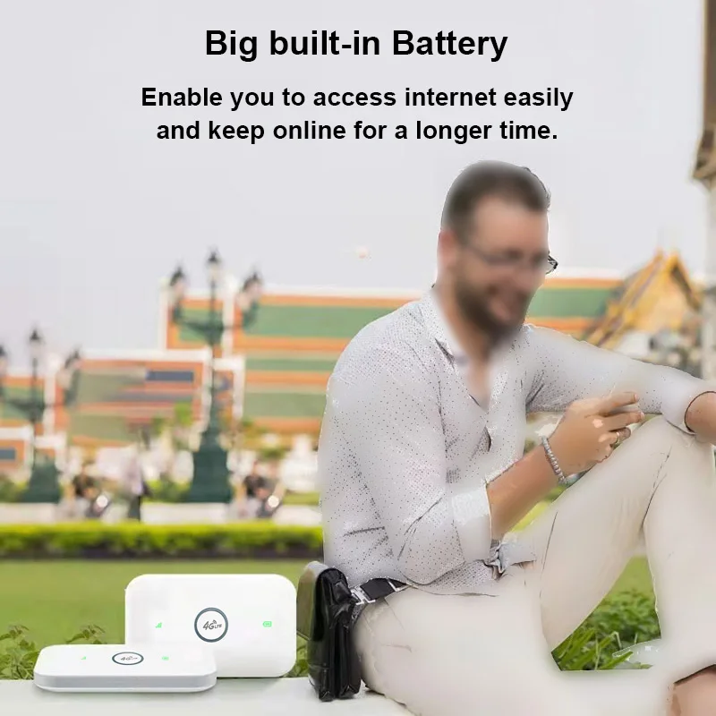 4g Router Wireless Lte Wifi Modem SIM-Karte Router Mifi Pocket Hotspot 8 Wifi Benutzer eingebaute Batterie tragbares WLAN