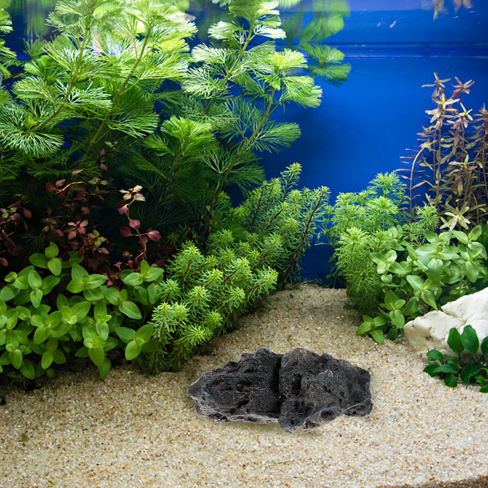 

Aquarium Stone Decoration Realistic Resin Simulation Natural Fish Tank Stone Ornament Landscape View Aquarium Decor