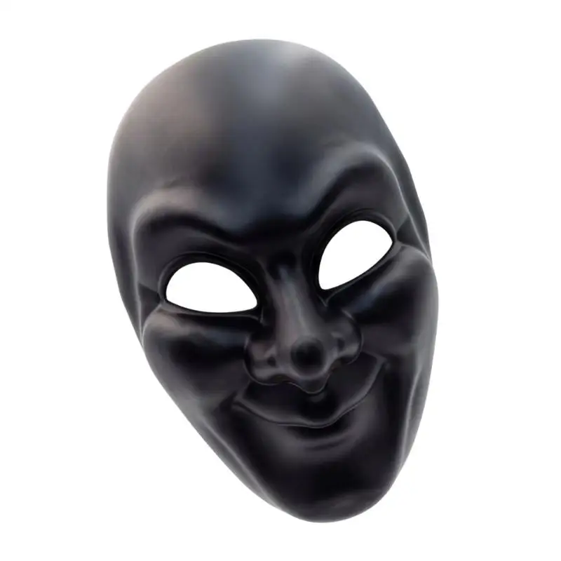 A52E Prop Mask with Elastic Back Strap, Full Face Plastic Design for Parties, Stage Use, Holiday Photos