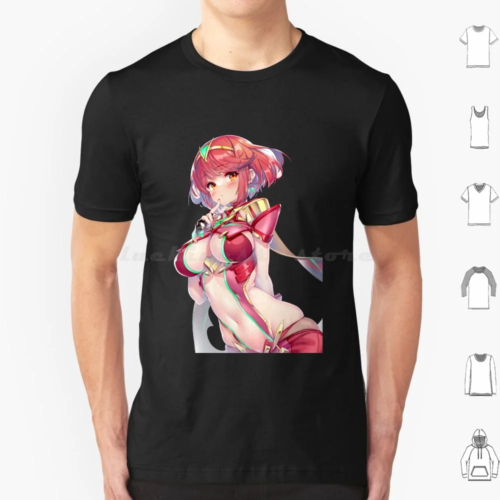 Sexy Anime Girl ( Pyra Xenoblade ) Classic . T Shirt Cotton Men Women DIY Print Xenoblade Chronicles 2 Xenoblade Chronicles