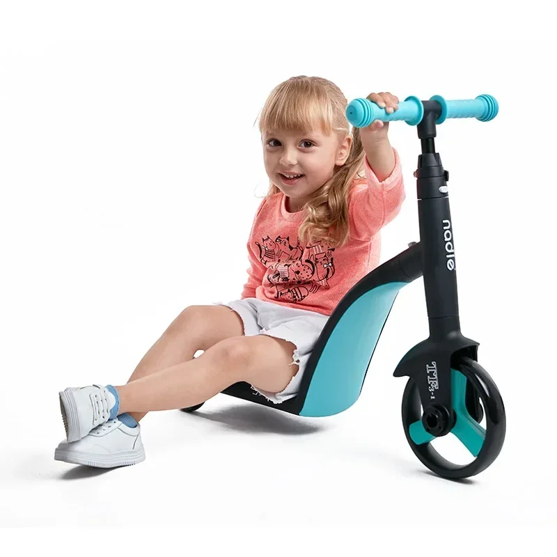 Patinete 3 en 1 para niños, Kickboard + triciclo + bicicleta de equilibrio, juguete para niños y niñas, Scooter ajustable, regalo de cumpleaños para niños pequeños