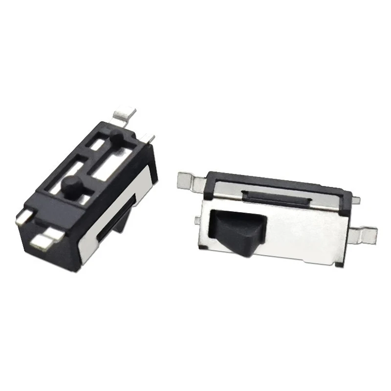 New 10Pcs KFC-W-03 Limit Camera Reset Micro Silent S 2Pin Black Inner Spring Detection Light Touch Key Type Travel S