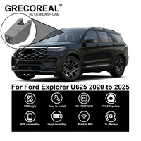 GRECOREAL 4K Car Dash Cam Front and Rear WiFi Dual Dashcam Car Camera APP Control Plug Play Compatible with Ford Explorer U625