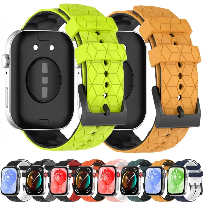 

Pattern Silicone Strap For Huawei Watch Fit 4/3/4 Pro Sports Soft Bracelet Wristband For Huawei Watch Fit 4 Pro Correa