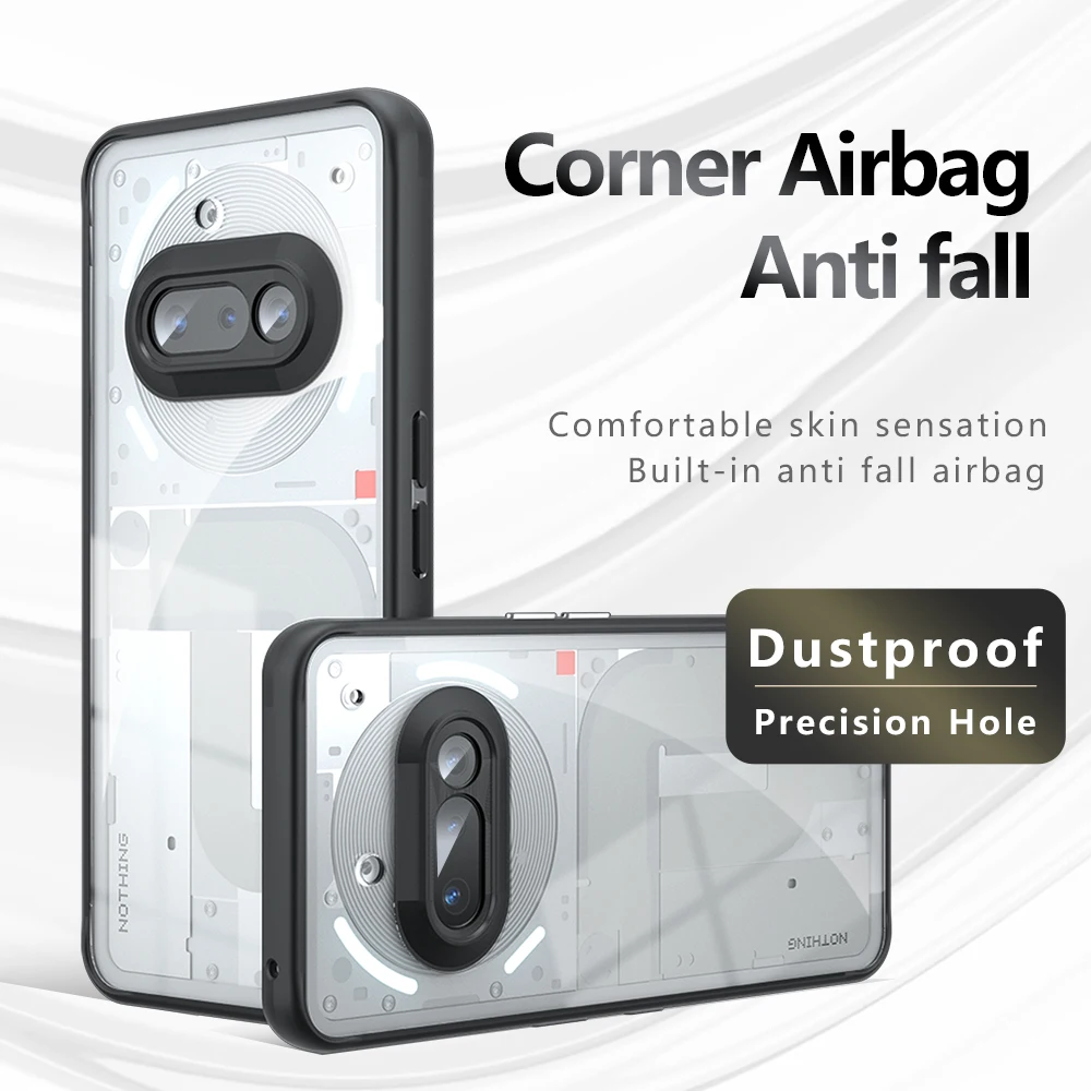 For Nothing Phone 3A 3 A Pro Case Luxury Armor Transparent Matte Back Cover For Phone3A 3APro Acrylic Shockproof Bumper Funda