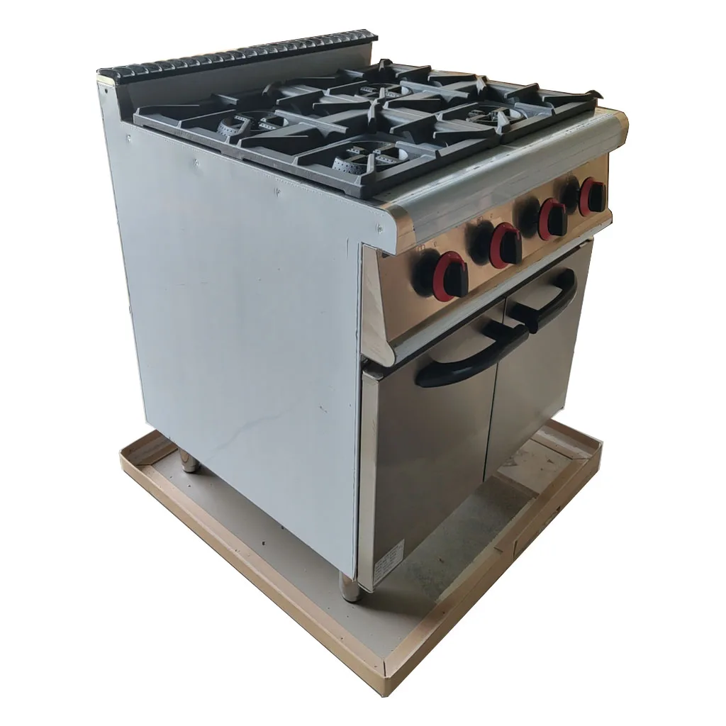 

4 burner gas cooker with cabinet