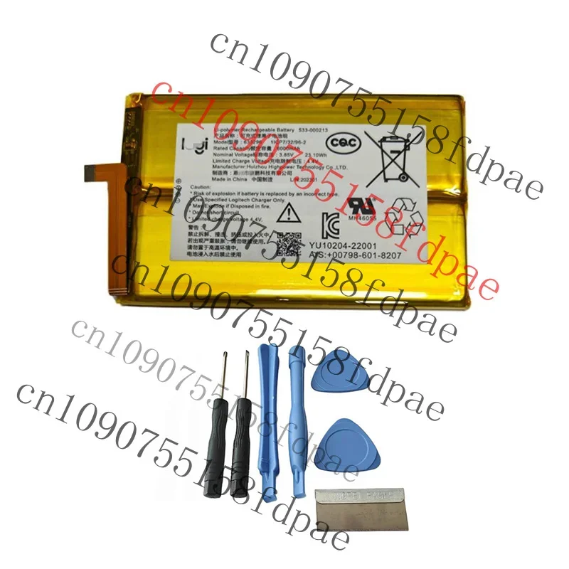 

OK 533- 000213 633296 6000mAh Logitech Battery For Logitech G Cloud Gaming Handheld xmsj