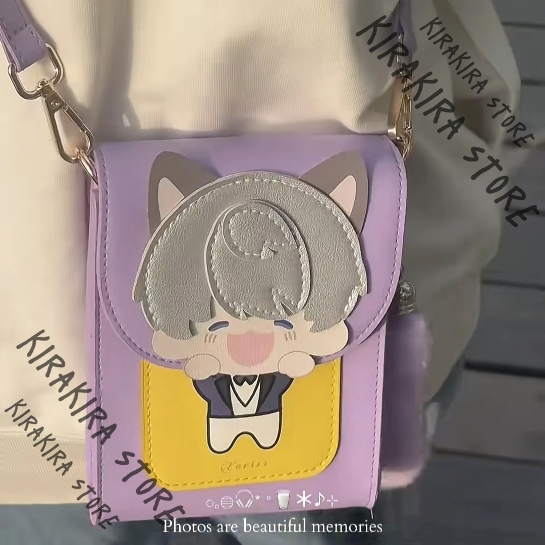 Love and Deepspace Sylus 携帯電話バッグ Zayne Xavier 携帯電話ポーチ Rafayel Caleb クロスボディ ミニ小銭ショルダーバッグ