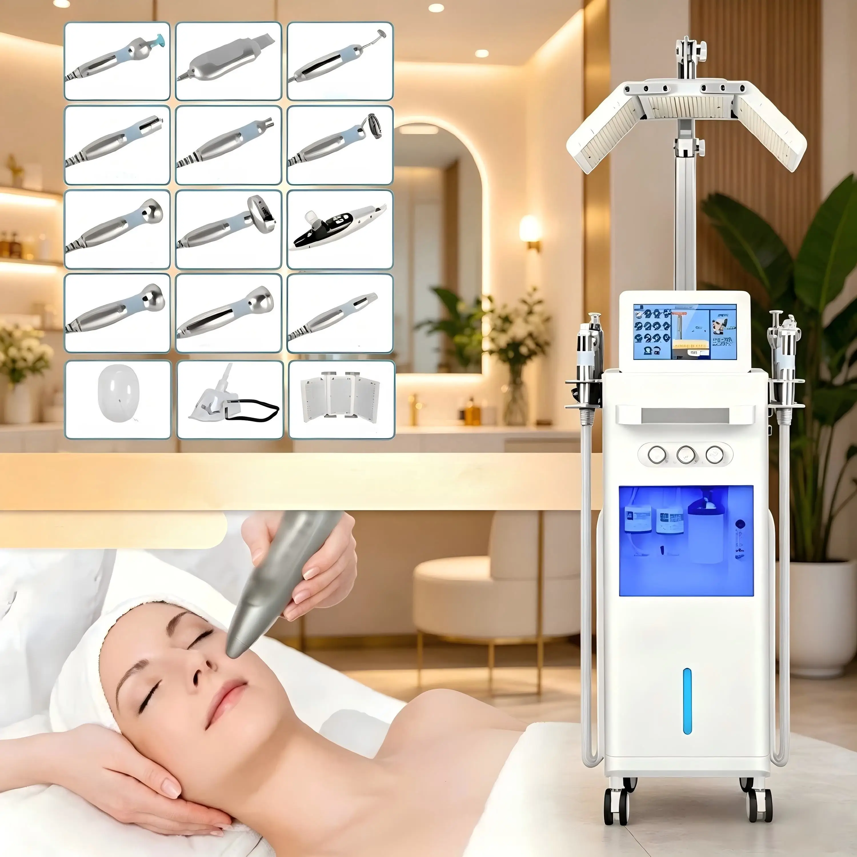 Multifunctional Facial Cleansing Machine hydra Deep Cleansing Blackhead Removal Skin Rejuvenation Salon Spa Equipment
