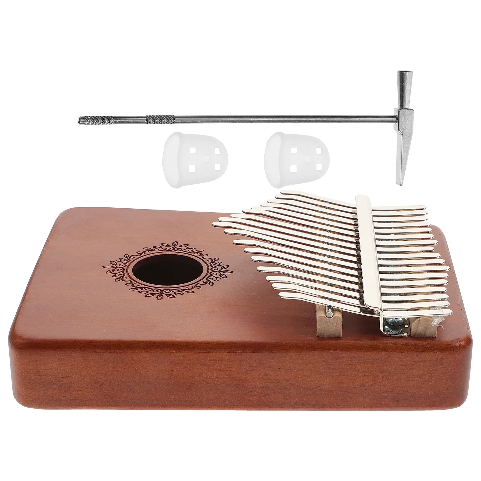 

17 Keys Kalimba Thumb Piano Portable Wooden Instrument for Beginner Kids Adult Stainless Steel Smooth Edges Musical Talent