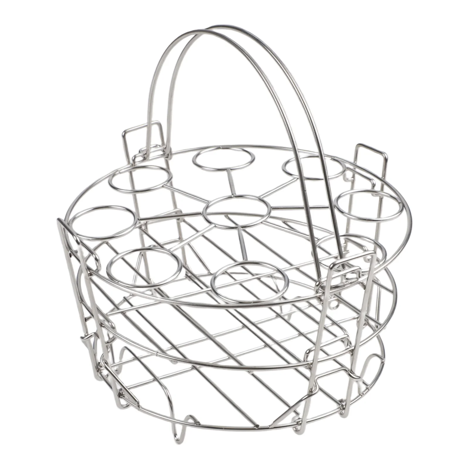 Egg Steaming Rack Stainless Steel Three Layer Stackable Design Easy to Clean and Handle for Efficient For Cooking
