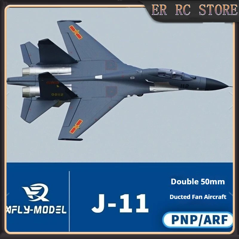 

X-Fly RC New Dual-Engine 50mm Ducted J-11 Fighter Electric Remote Control Space Model Fourth Generation Aircraft Military Model