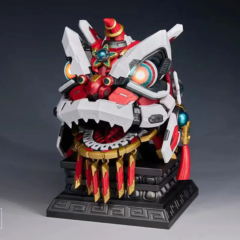 Ms.General Anime Figure Mp-01 Lion Dance Figures Chinese Style Awakening National Ornament Creation Mecha Assembly Model Gifts