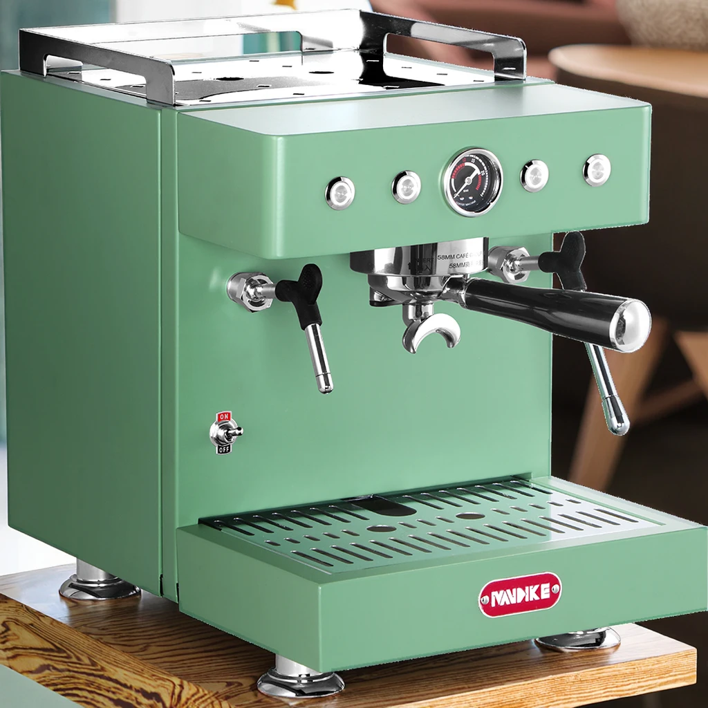 MANDIKE MC-1 ماكينة صنع القهوة المنزلية التجارية شبه الأوتوماتيكية ثنائية الغرض مصدر الطاقة الكهربائية للفنادق المنزلية والسيارات RVs #3