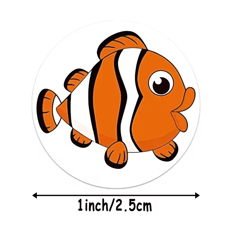 100-500PCS  stickers Animal Stickers Roll New Small Packaging Rolling Stickers Photocard Decor Lables