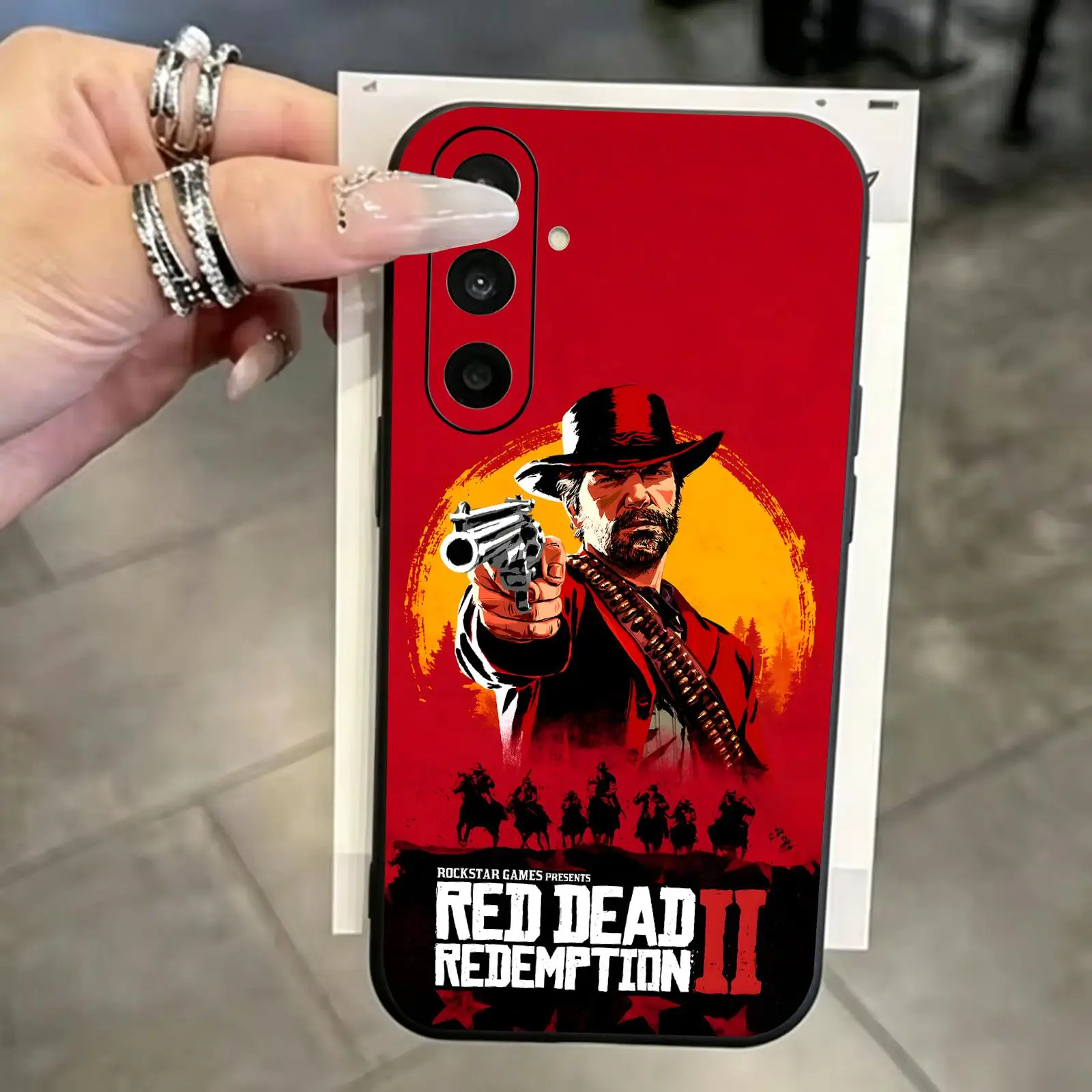 HOT GAME Red Dead Redemption  Phone Case For Samsung A57 A56 A37 A27 A17 A36 A26 A55 A35 Black Matte Soft Case