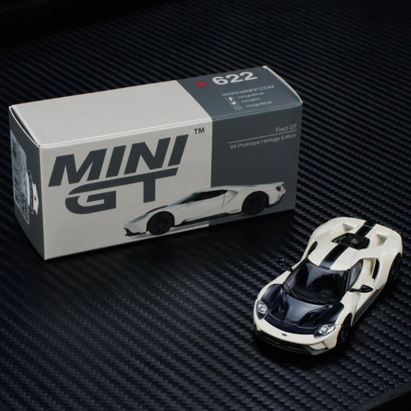 MINIGT 1/64 Ford GT  ’64 Prototype Heritage Edition  MGT00622-CH  Diecast Automotive Model Collection Adornment Toy