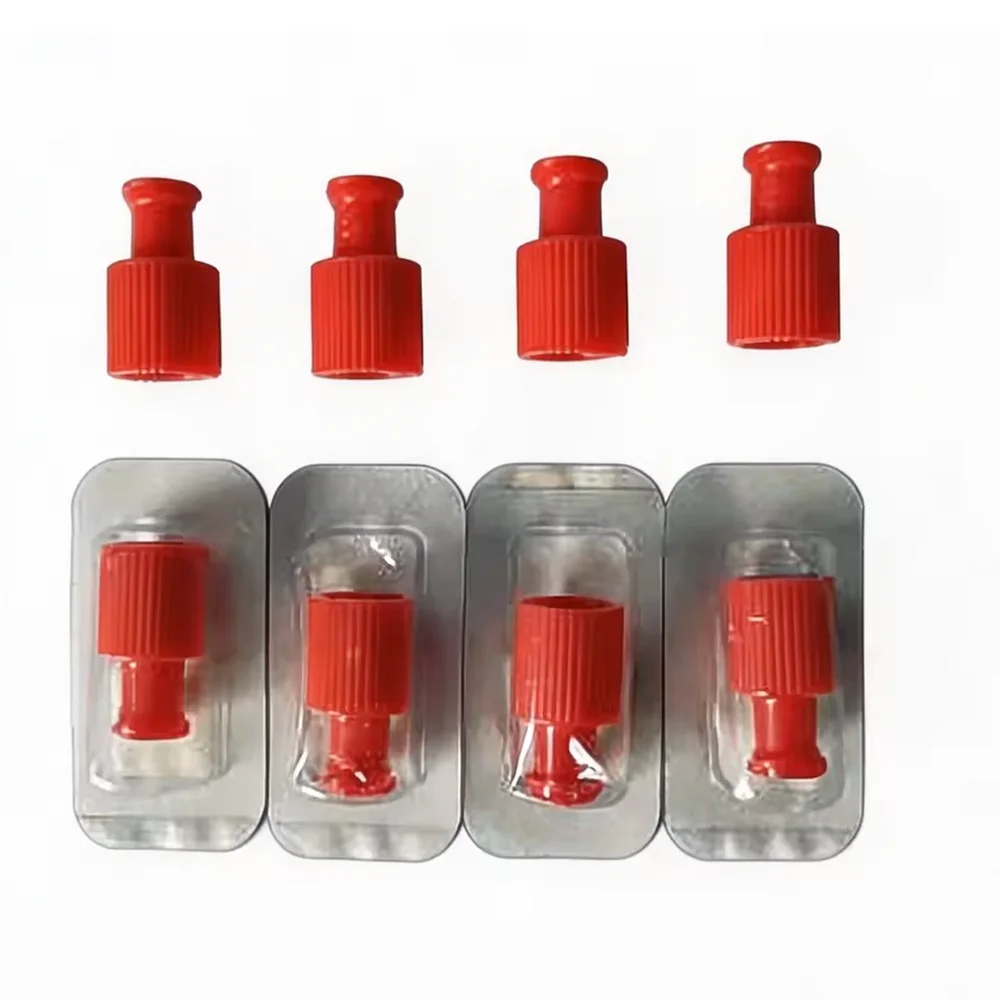 100-200PCS Male Female Luer Lock End Cap, Syringe Barrel Luer Connector Plug, Dispensing Glue Barrel Stopper,Medical Sterile Lue 6