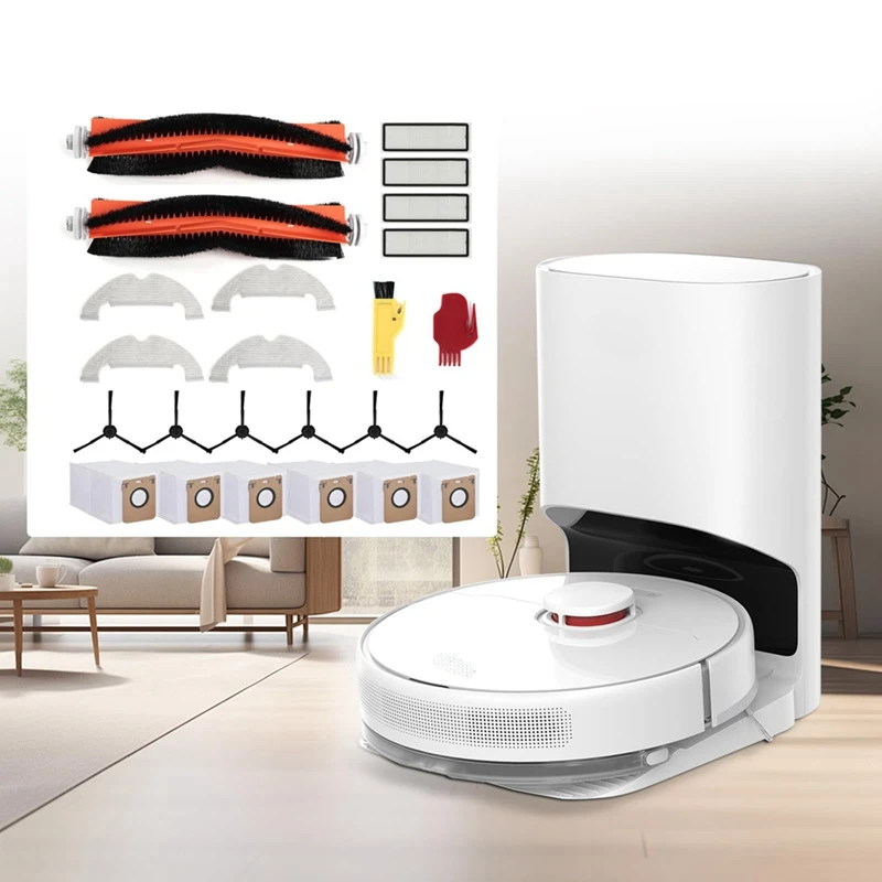 مجموعة ملحقات لـ Dreame D10 Plus، Z10 Pro، L10 Plus الفرشاة الرئيسية، أجزاء المكنسة الكهربائية الروبوتية