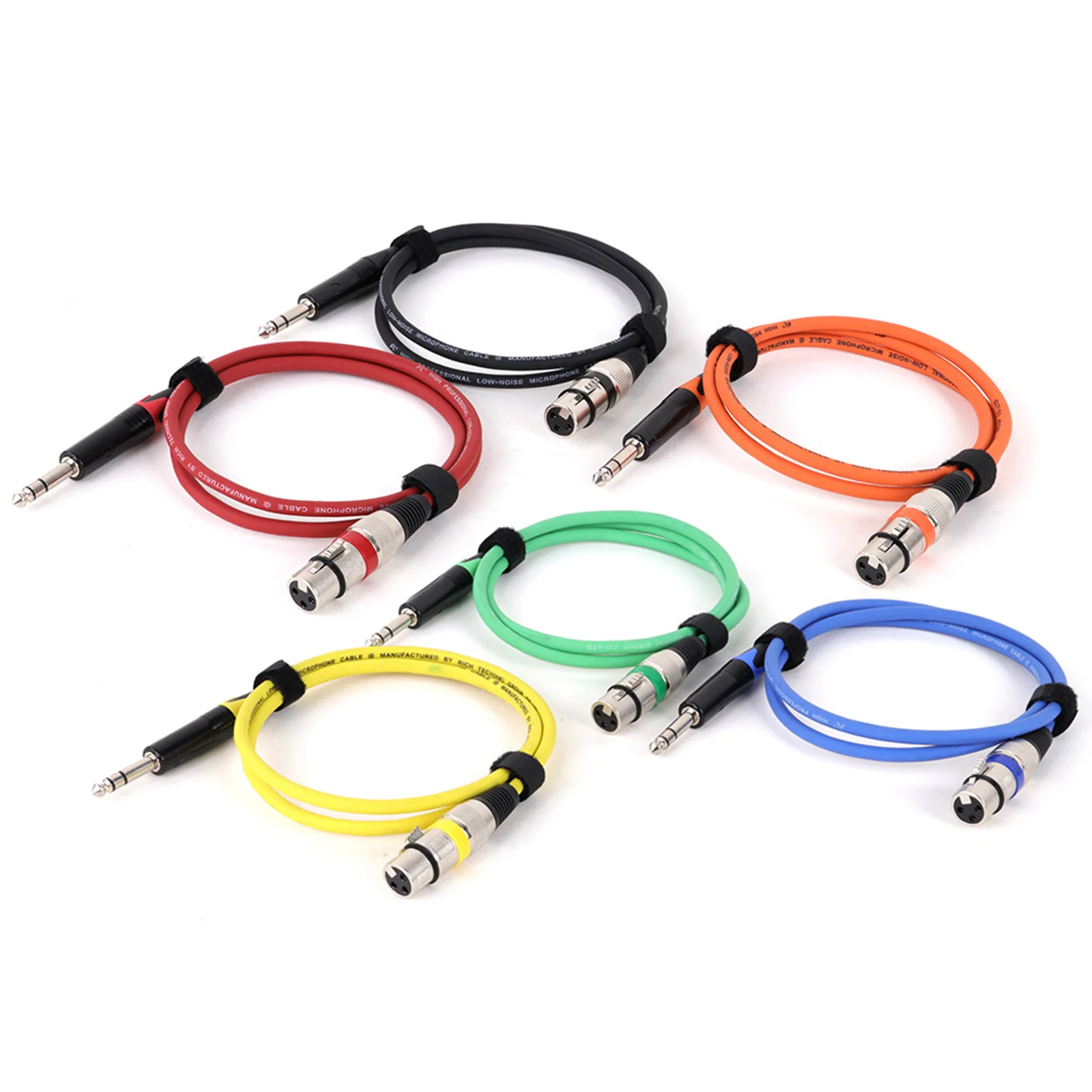 1PCS High Quality 6.35mm Stereo TRS Jack to Male/Female 3Pin XLR OFC Audio Braided Shielded For Microphone Mixers Amplifier Etc