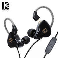 KBEAR KS1 Dual Magnetic Circuit Dynamic Wired Earphone Gaming Headphones In Ear Monitor Music Earbuds Headset kbear ks1 ks2 IEMs
