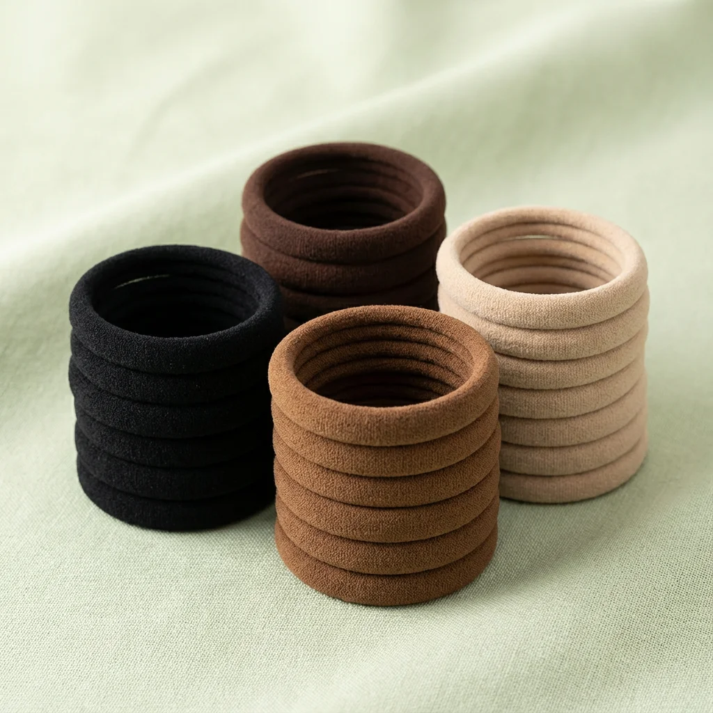 50-Pack Minimalist Hair Bands - Versatile for Daily Chic, Simple & Elegant Look, 50PCS