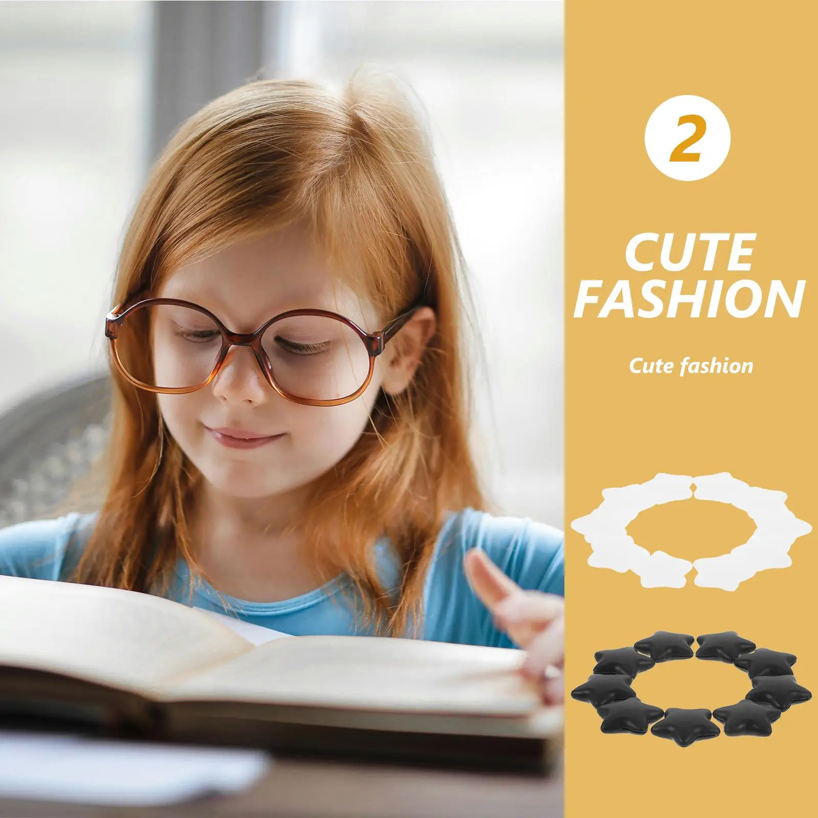 20 пар противоскользящих чехлов для очков, держатель для ушей, мягкий силиконовый материал, удобный детский креативный дизайн, милые подходящие очки