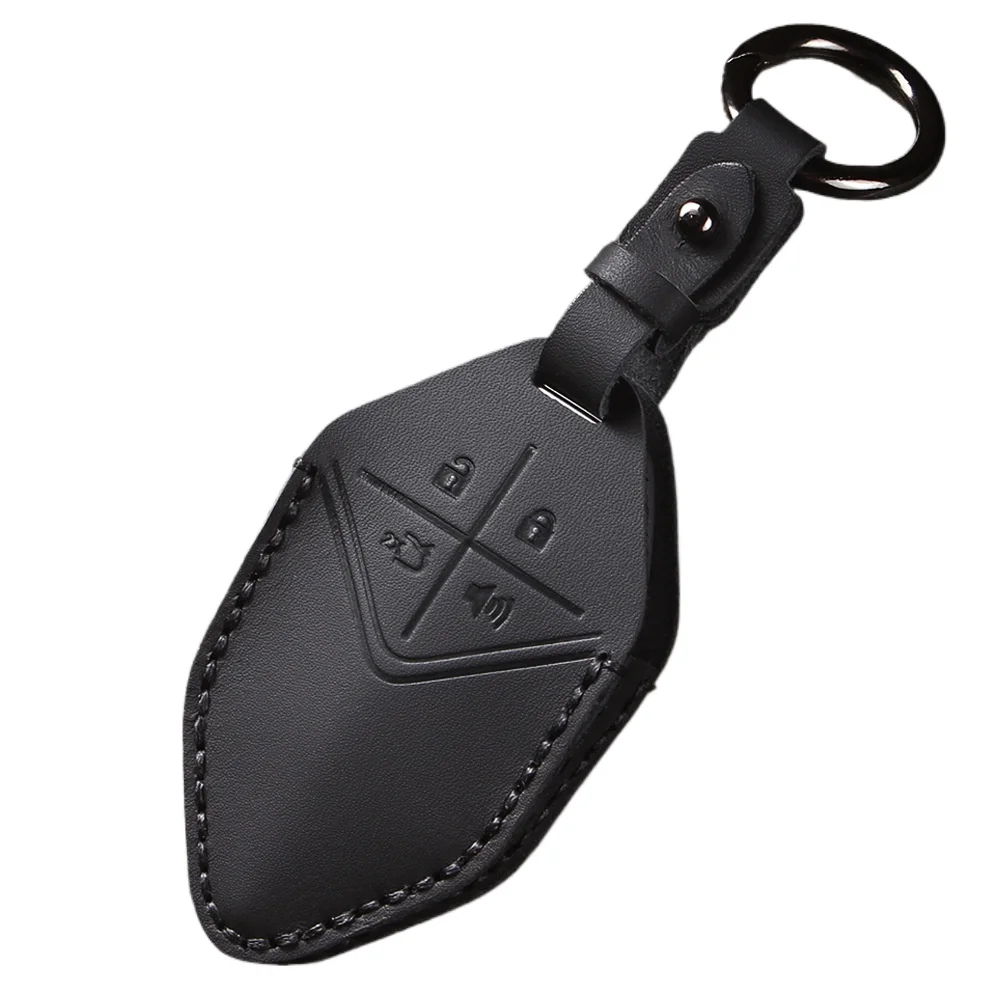 Genuine Leather Car Key Case Cover Shell Protector Fob Holder for Changan Deepal SL03 UNI-K UNI-T CS75 Plus UNI-V Accessories